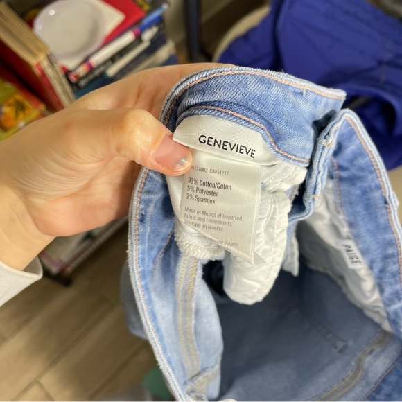 Paige Genevieve Sky Touch Distressed  - Size 26 - NWOT - Raw Hem RN#27002 - Picture 5 of 12